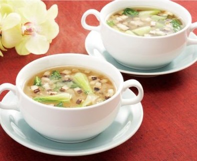 椎茸とザーサイのスープの写真