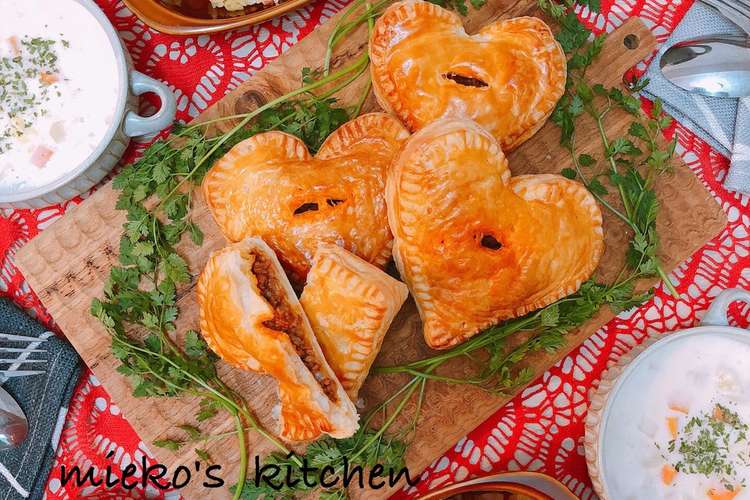 バレンタイン ハートのミートパイ レシピ 作り方 By ミイコズキッチン クックパッド 簡単おいしいみんなのレシピが357万品