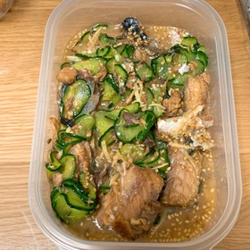 きゅうりと鯖缶和え