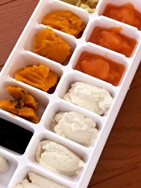 離乳食 初期 1週間分冷凍保存