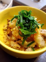 塩焼きのお魚で!大根生姜和えの写真