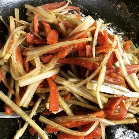 旬のご馳走 簡単!ウドのきんぴら 常備菜