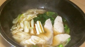 ラーメンスープでWお変わりブリしゃぶ