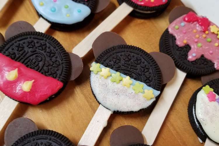オレオポップ チョコバー ミッキー レシピ 作り方 By Es I クックパッド