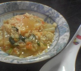 食欲そそる★簡単ヘルシー雑炊!