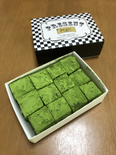 ＜抹茶＞濃茶生チョコ＜濃厚＞の写真