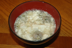 スタミナばっちり☆肉団子と豆腐のスープ