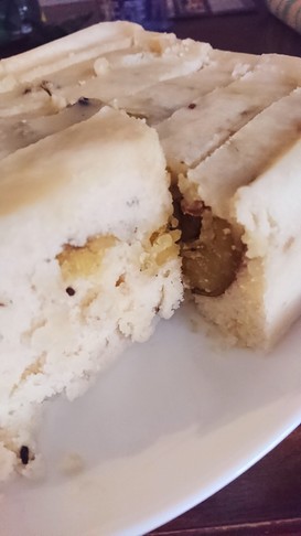 レンジで簡単!《米粉サツマイモ蒸しパン》
