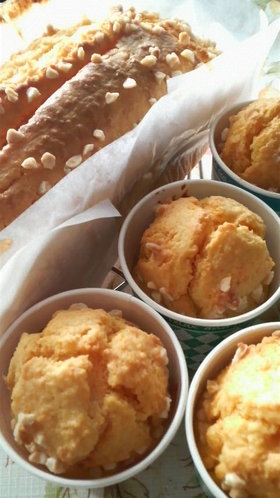 生クリーム入りニンジンケーキ(・∀・)