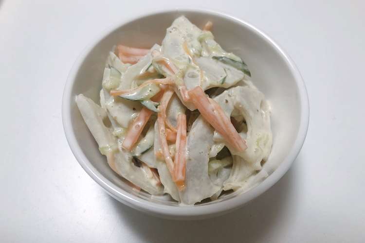 困ったときのあと一品 れんこんサラダ レシピ 作り方 By Maricha N クックパッド 簡単おいしいみんなのレシピが355万品