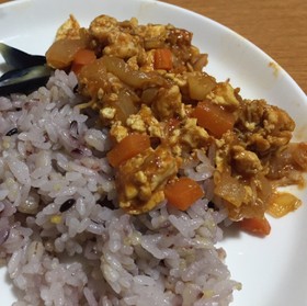 豆腐のキーマカレー