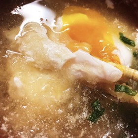 とろとろ卵と大根おろしのみぞれ味噌汁