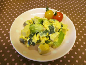 高野豆腐のスクランブルエッグ