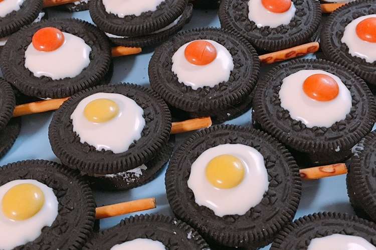 オレオでバレンタイン 目玉焼きチョコ レシピ 作り方 By ｊｕｎｃｏｏｋ クックパッド 簡単おいしいみんなのレシピが352万品