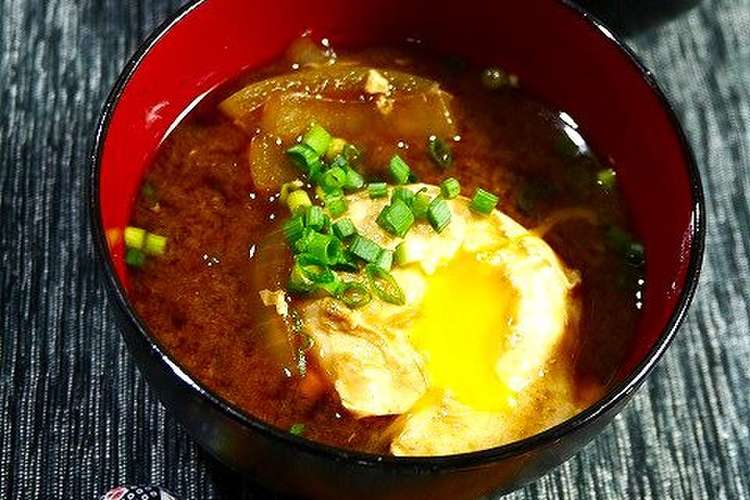 簡単 八丁味噌のお味噌汁 卵玉葱 レシピ 作り方 By だんどり亭 クックパッド 簡単おいしいみんなのレシピが352万品