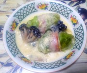 ロールキャベツのクリーム煮の写真