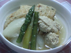アスパラとがんものあっさり煮☆
