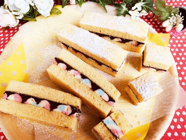 ホワイトデー♡生チョコマシュマロケーキ