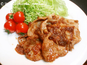 ごはんが進む!甘辛味の豚肉の生姜焼き