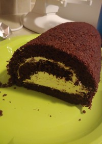 ケーキミックスで簡単ロールケーキ