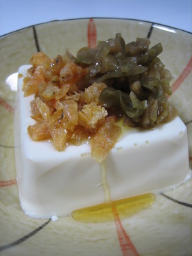 ☆ザーサイと干しエビの中華風冷奴♪
