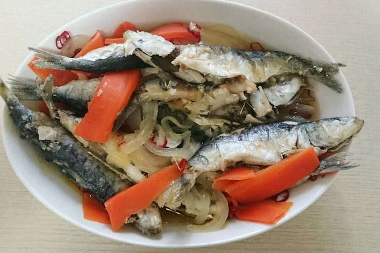 まるごと真鰯の南蛮漬け レシピ 作り方 By 秋穂 食べ物 クックパッド 簡単おいしいみんなのレシピが356万品