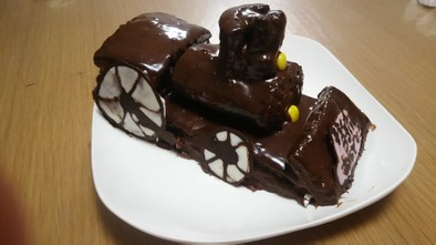 バレンタイン☆誕生日 SL機関車 ケーキの写真