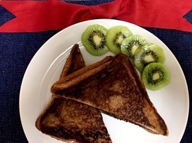 ココアフレンチトースト バレンタイン朝に