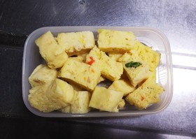 【幼児食】レンジとHMで!おかず蒸しパン