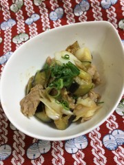 豚と茄子の味噌炒めの写真