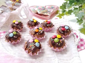 カラフル!マーブルチョコマフィン♡