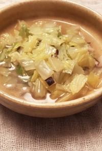 たっぷり白菜の中華スープ