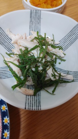 ラーメンの残り汁でサラダチキン