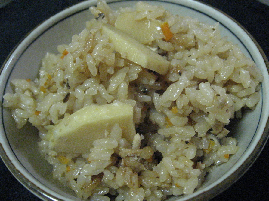 筍のたきこみご飯(しっかり味編）の画像