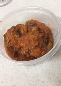 節約レシピ1・鯖缶と豆のトマトカレー