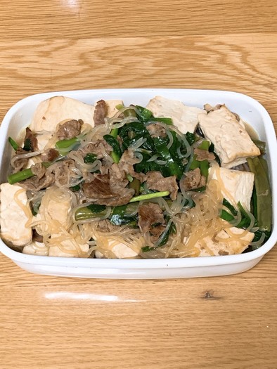 すき焼き風豆腐の煮込みレシピの写真