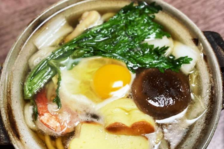 心身あったまる鍋焼きうどん レシピ 作り方 By Yantyabonz クックパッド 簡単おいしいみんなのレシピが351万品