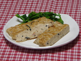 豆腐入りチキンステーキ