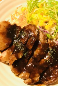 豚ロース肉のポークステーキ／トンテキ