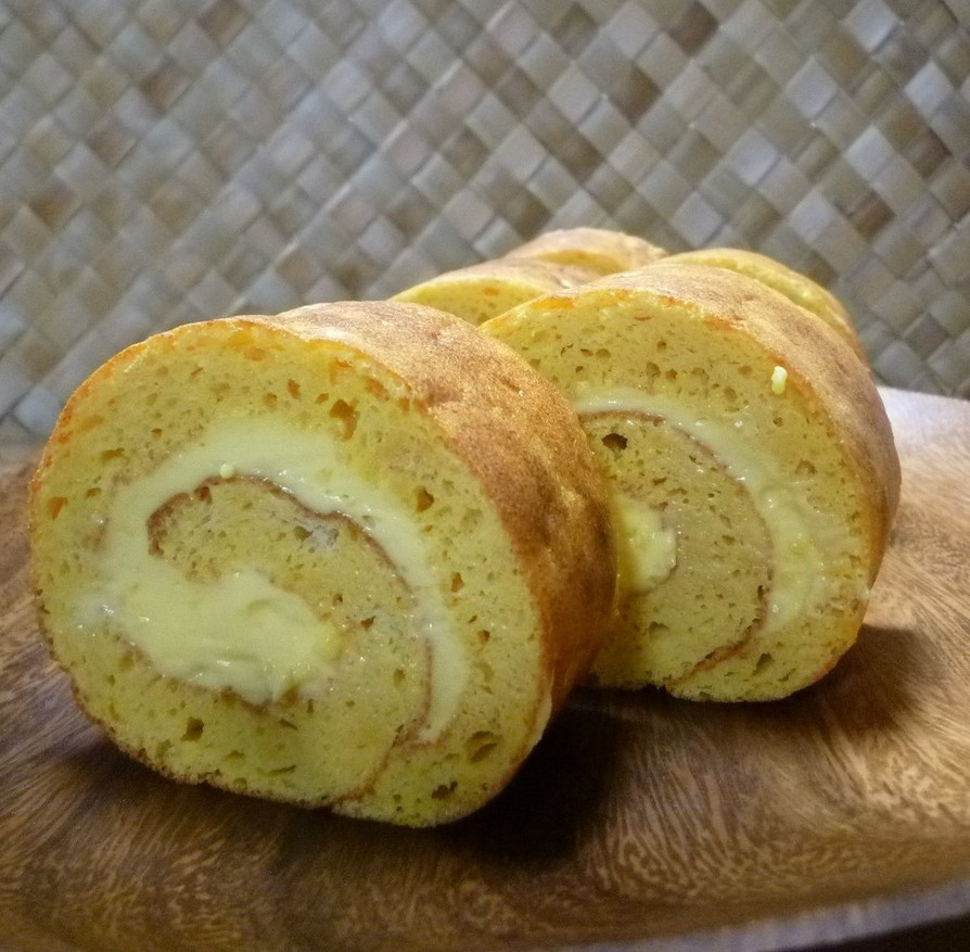 【低糖質】大豆粉のロールケーキの画像