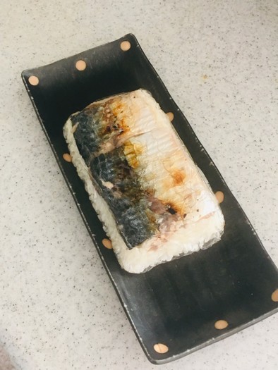 焼き鯖寿司（押し寿司）の写真