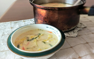 シーチキンの野菜たっぷり簡単ミルクスープの写真