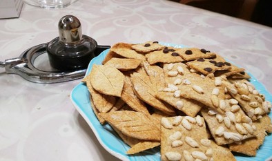 スペルト小麦クッキー、プレーン玄米チョコの写真