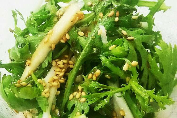 一番美味しい 春菊のフレッシュサラダ レシピ 作り方 By まる78 クックパッド 簡単おいしいみんなのレシピが352万品