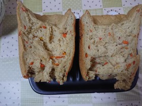 残ったオレンジジュースと人参のパン
