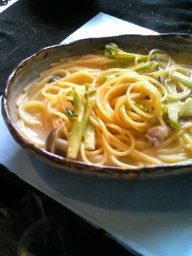 スープパスタ・カルボナーラ(風)