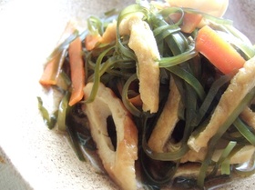 ヘルシー!すき(ひき)昆布の簡単煮物!!
