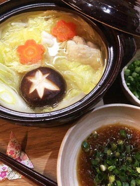 簡単!あったか鍋と新玉ねぎダレ