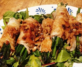小ネギの豚肉巻き