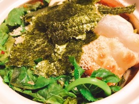 水漬パスタと残り物で適当♡キムチラーメン